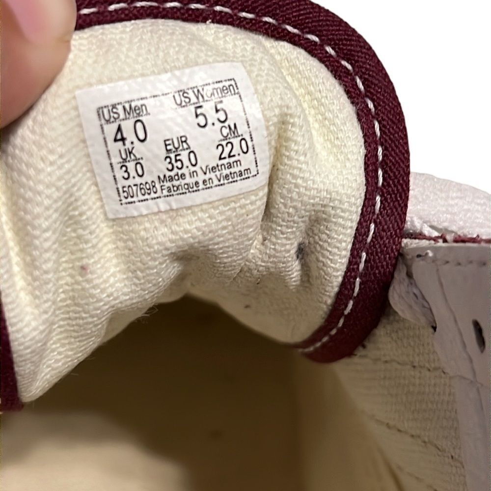 Vans Sneakers Women's Size 5.5 Maroon - Picture 10 of 11